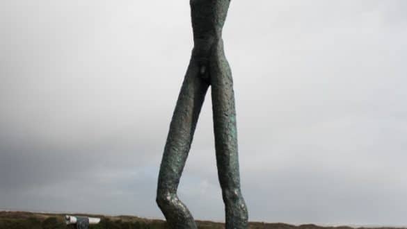 Skulptur De Utkieker auf der Insel Spiekeroog