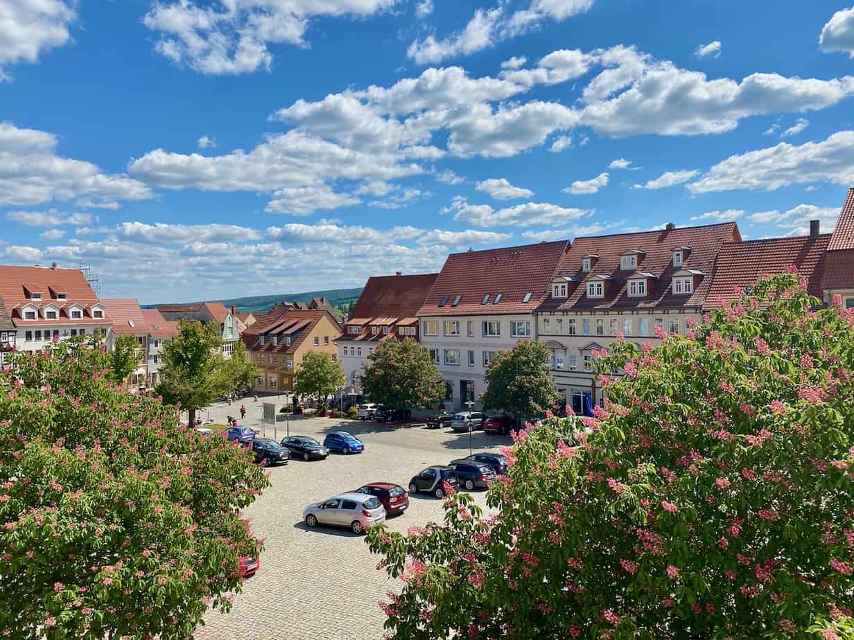 Urlaub in Thüringen - Sehenswürdigkeiten, Übernachtungen und Geheimtipps Bad Frankenhausen Blick auf Anger