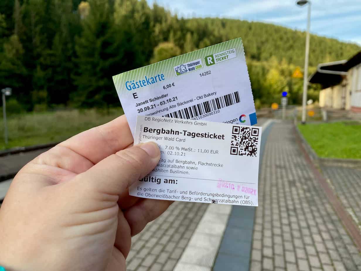 Saalfeld Gästekarte - auch Thüringer Wald Card und Rennsteig Ticket
