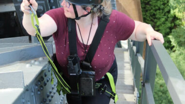 Janetts Challenge: Einmal auf die Müngstener Brücke klettern