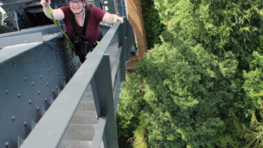 Janetts Challenge: Einmal auf die Müngstener Brücke klettern