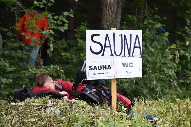 Sauna Finnland-Rallye