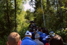 Wäldern Rallye Finnland Zuschauer
