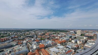 Aussicht vom Panorama Tower Leipzig