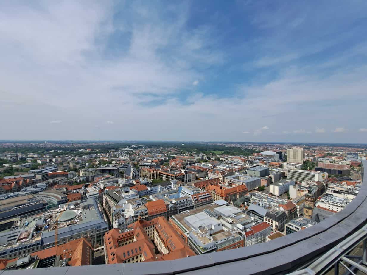 Aussicht vom Panorama Tower Leipzig