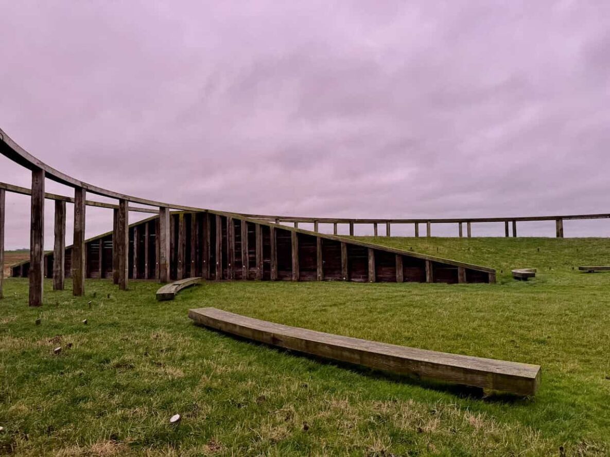 TERP FAN DE TAKOMST Kunstwerk Friesland Winter in Friesland: An der niederländischen Wattenküste