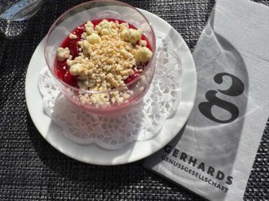 Nachspeise Gerhards Genussgesellschaft Koblenz Flusskreuzfahrt auf dem Rhein - (m)ein Versuch